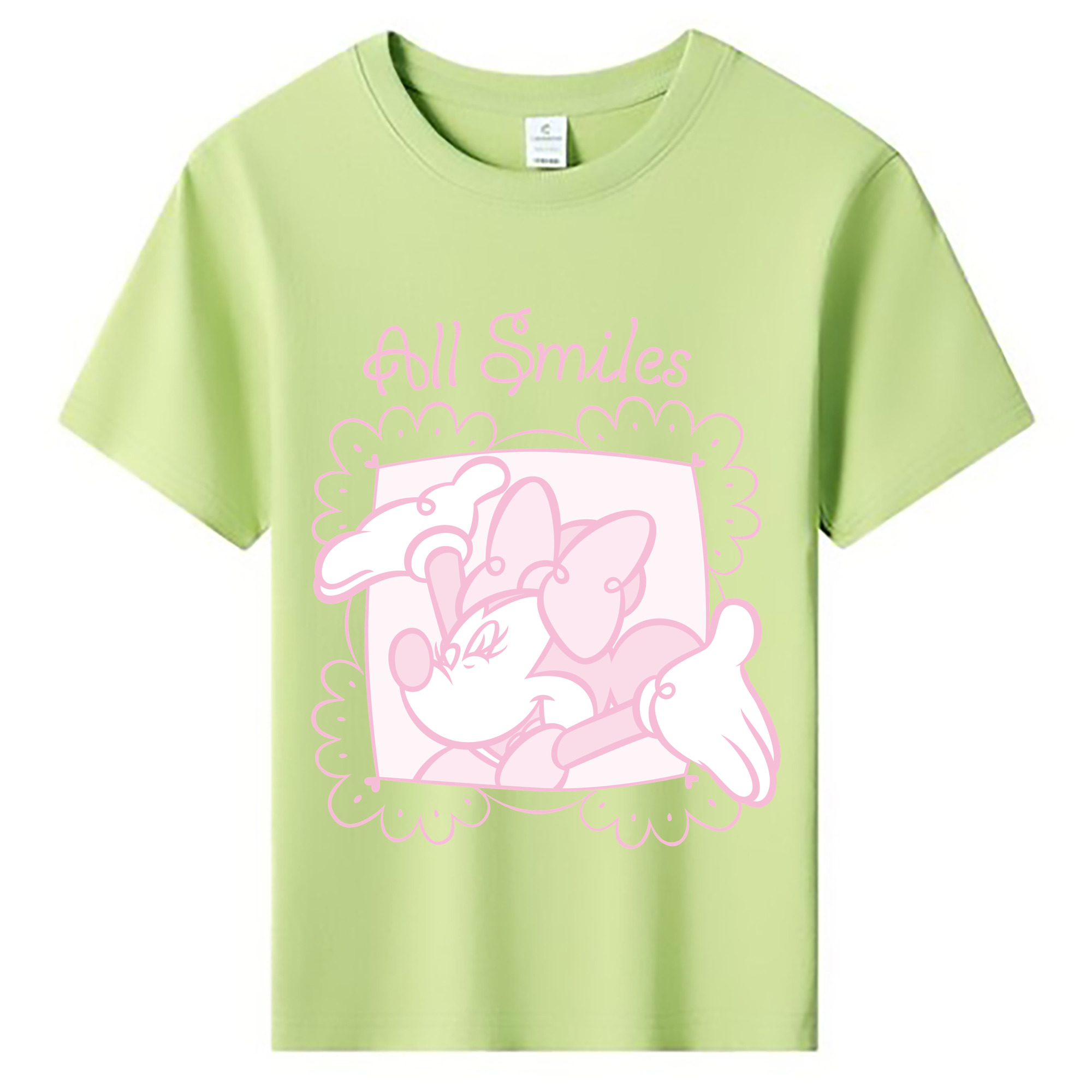 （画像用） ミッキーマウス Mickey Mouse 綿100％キッズTシャツ（フロントプリント）